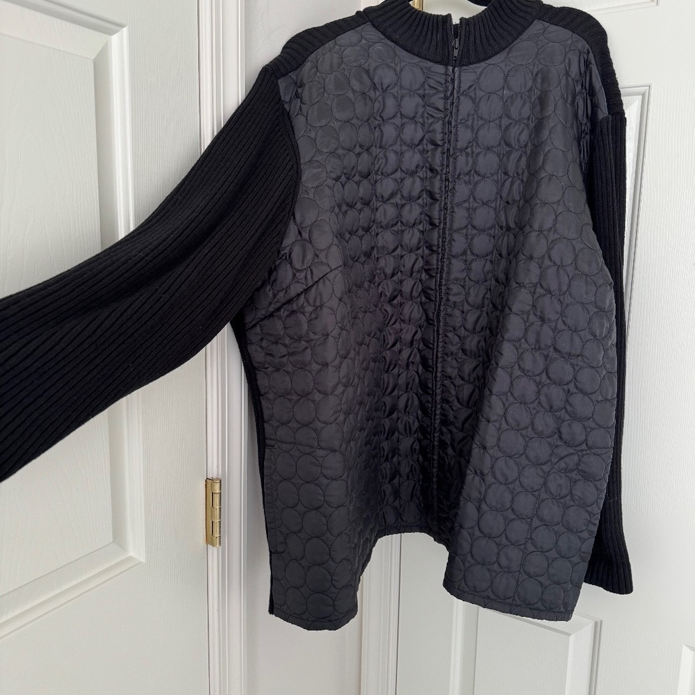 Womens Quilted front Sweater Jacket - Plus size 4x